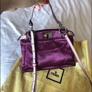 Authentic Fendi mini peekaboo
